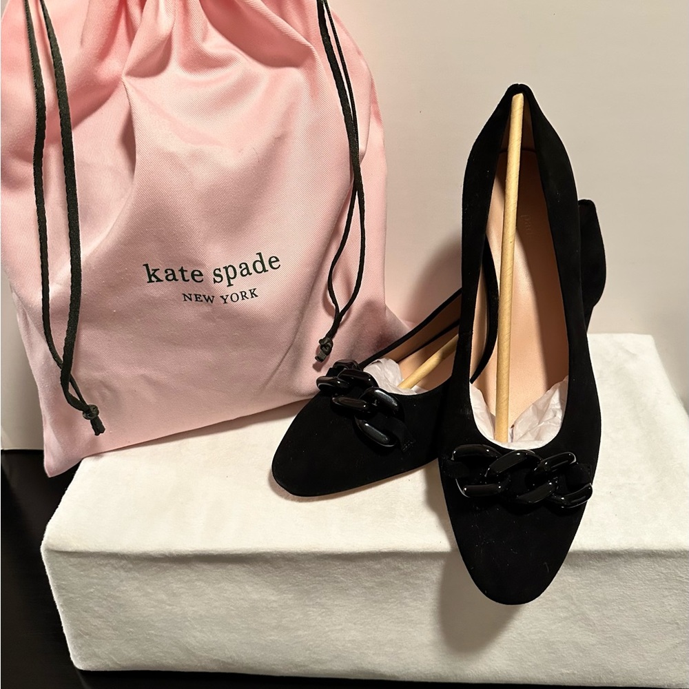 KATE SPADE Black Suede Kacey